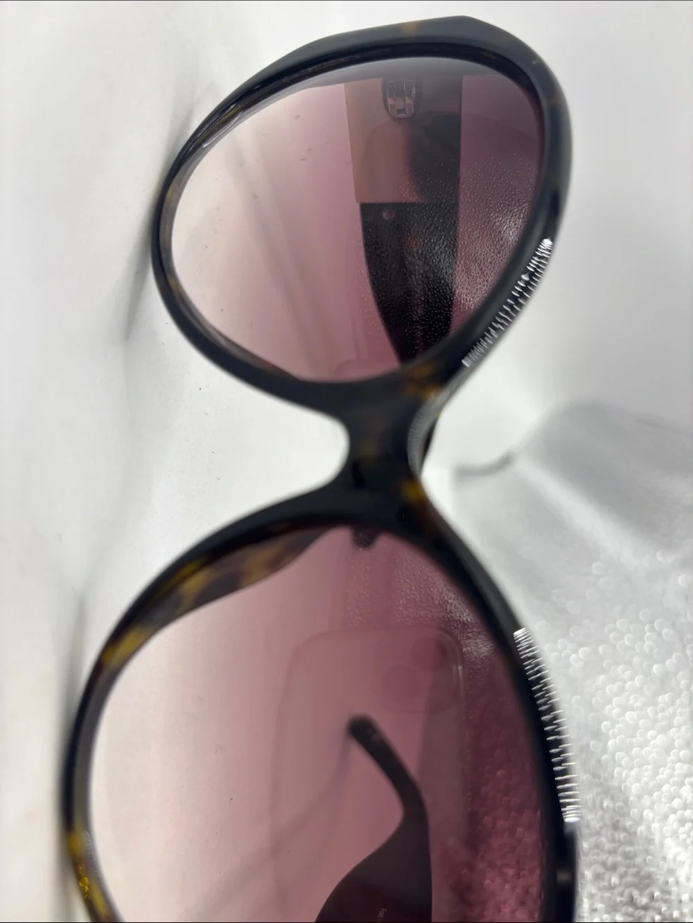 VTG Brighton Brown Foxy Lady Tortoiseshell Frame Handmade Italy silver accents - Picture 9 of 14